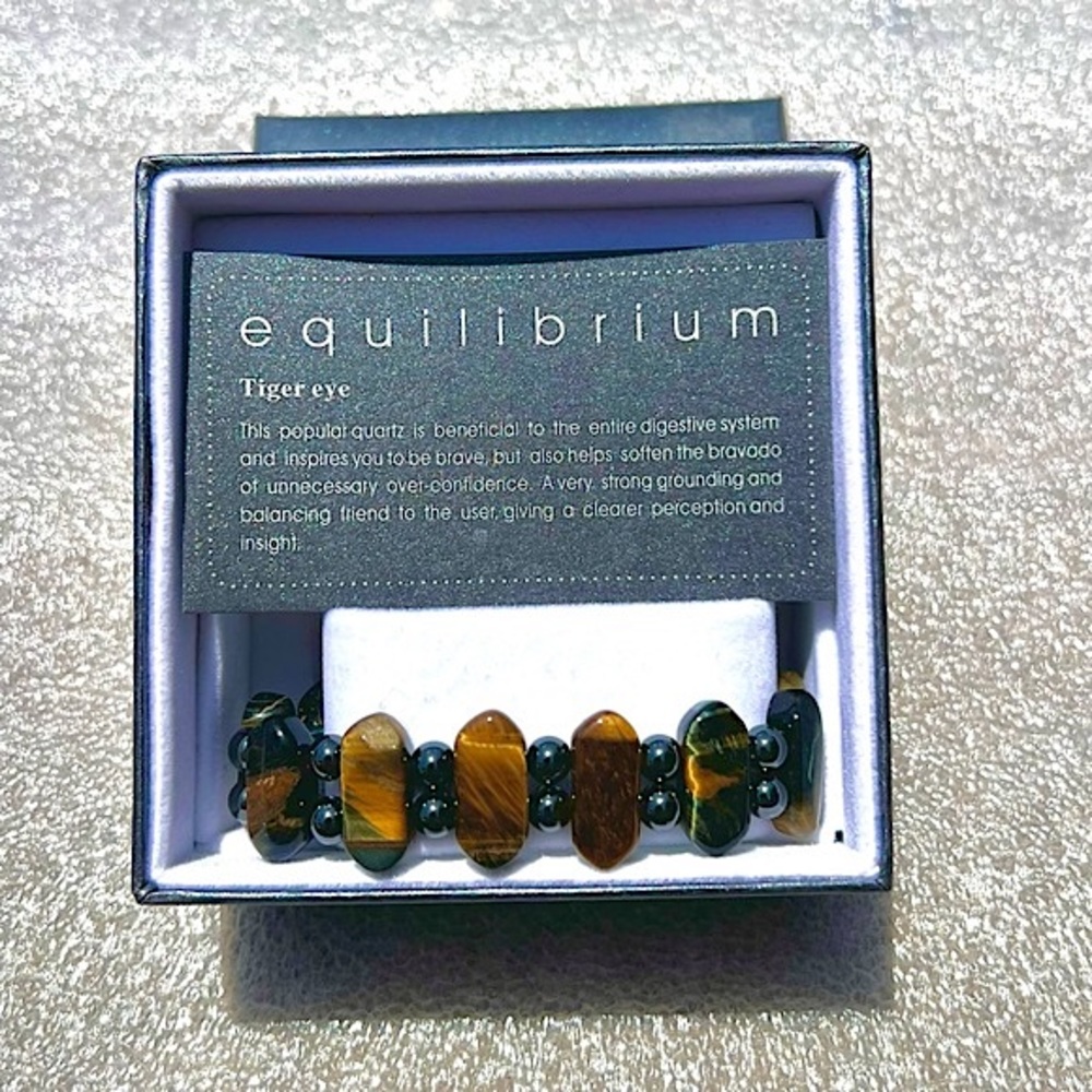 Tiger Eye Grounding Metaphysical Spiritual Earthy Natural Stone Bracelet